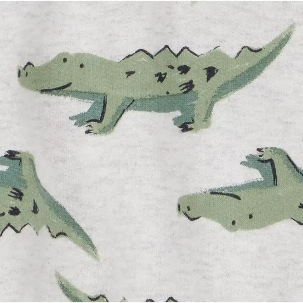 Carter's Baby Boys' 2pc Alligator Hooded Sweatshirt & Jogger Pants, 12 M, NWT - Picture 4 of 7